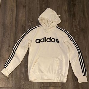 Adidas white hoodie size small